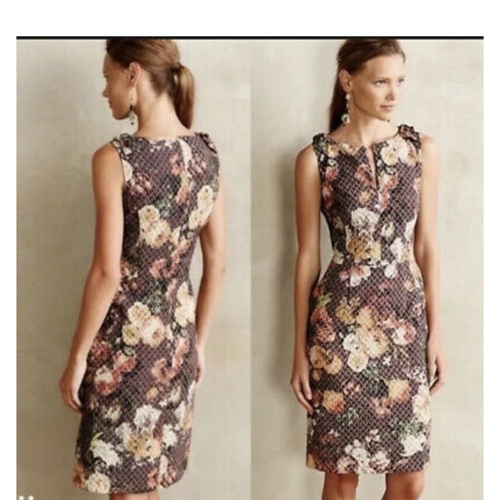 Anthropologie Tabitha Floral Quilted Tema Dress